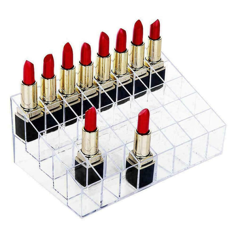 40 Slot Lipstick Holder Display Stand Cosmetic Organizer Case Acrylic W2N6