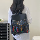 Retro Ethnic Backpack Women Student Girl Oxford Cloth Large School Book Bags