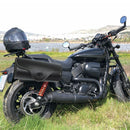 Kit PU Leather Motorcycle Side Bag Tool Bag Motorcycle Bag Saddlebags