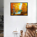 5D Diamond Painting Kit Riverside Woods Full Round Drill Rhinestone DIY Art