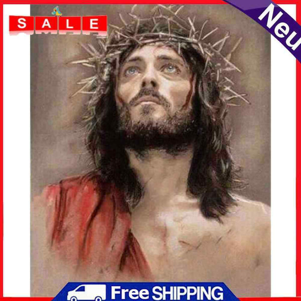 DIY Hand Painted Paint By Numbers Oil Canvas Pictures Easter Jesus Ornaments Kit