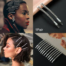 Bridal Headwear Rhinestones Hairpins Metal Barrette Crystal Hairgrip Hair Clips