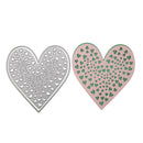 2pcs Love Heart Cutting Die Stencil DIY Scrapbooking Photo Album Cards Handmade