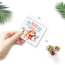 Mini Greeting Cards With Envelope Xmas Patterns Merry Christmas Postcard