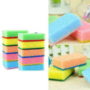 1PC Cleaning Sponge Brush 9*6*3CM Random color G9G9 L6C0 I2M8 I7E9