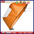 42 Inch Folding Kayak Wind Paddle Sailing Popup Sail w/Clear Window(Orange)