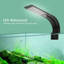 LED Waterproof Aquarium Light Fish Tank Plant Grow Clip Lamp (White Black) Newly