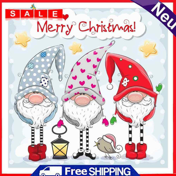 Oil Paint Christmas Goblin Picture Wall Artwork Home Decor Unique Gift Craft