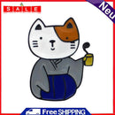 Kimono Cat Pin Brooches Creative Japanese Jacket Lapel Sweater Badges Jewelry