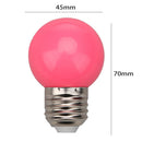 Colorful Globe Light Bulb E27 3W SMD2835 LED Lamp Bar Home Decor (Pink) Newly