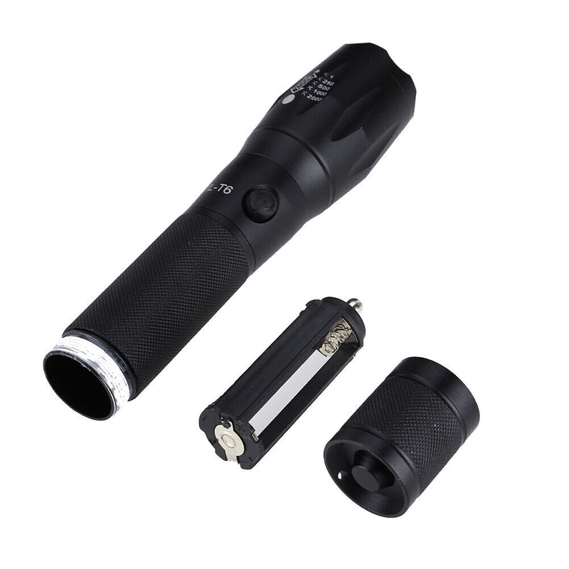 2000LM CREE LED XM-L T6 Zoomable LED Rechargeable Flashlight Lamp Light