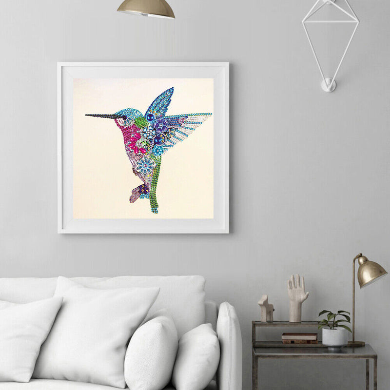 5D Partial Special Shaped Diamond Painting Hummingbird Poster Kit (UP260) Newly