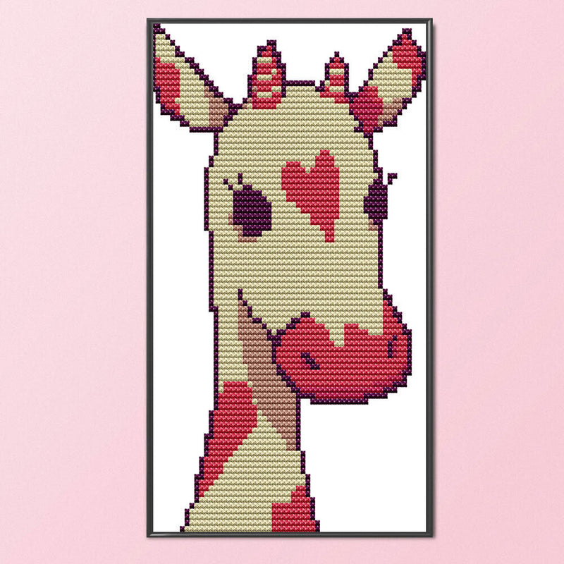 #A 14CT Partial Cross Stitch Animal Stamped DIY Embroidery Cotton Thread Needl