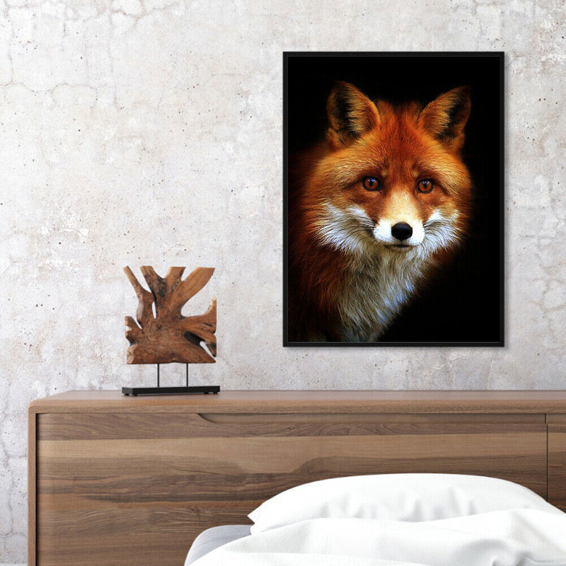 Fox Frameless Picture Oil Paint By Numbers Hand Painted Picture Room Decora