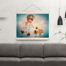 5D DIY Diamond Painting Big Eyes Girl Full Round Diamond Mosaic Home