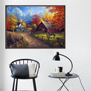 5D DIY Landscape Cabin Diamond Embroidery Painting Cross Stitch Mosaic Kits Craftsman