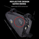 Large Capacity Bicycle Triangle Bag Mountain Bike Cycling Front Tube Pouch Newly