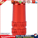 Aluminum Alloy Bicycle Tire Gas Nozzle Valve Cap Cycling Dust Cover (Red) Newly
