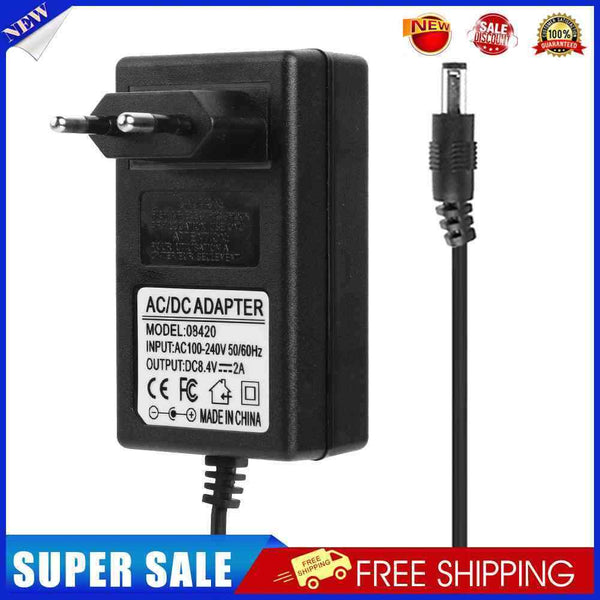 8.4V 2A 18650 Lithium Battery Charger DC5.5mm Power Adapter Charger (EU)