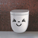 Bathroom Toilet Funny Smile Wall Stickers Washroom Wall Decals House Decor