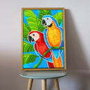 5D Luminous Diamond Painting DIY Animal Full Round Drill Wall Decor Rhineston