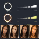 ZM-128 Photo Video 58W 224pcs LED Ring Light 5500K Dimmable Lamp (White)-221900.01