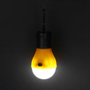 3LED Tent Hanging Lamp 3 Modes SOS Emergency Carabiner Bulb Light(Yellow)