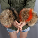 Accessories Winter Ladies Plush Cuff Windproof Oversleeve Wrist Faux Fur