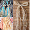 DIY crafts Gift Box Packing Raffia Ribbon Wrapping Supplies Dry Straw Pape