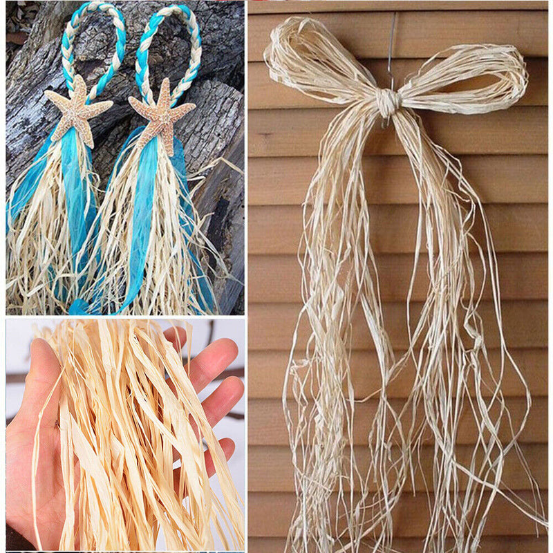 DIY crafts Gift Box Packing Raffia Ribbon Wrapping Supplies Dry Straw Pape