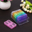 28 Cells Weekly Medicine Health Storage Pill Box with Printed Braille