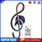 Modern LED Musical Note Wall-Mounted Home Living Room Bedside Light (Black)