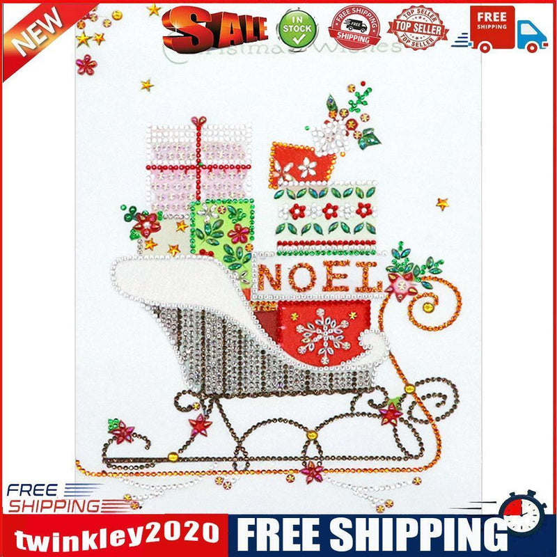 5D DIY Special Shaped Diamond Painting Sled Cross Stitch Mosaic Kits Decor