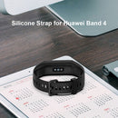 Soft Silicone Strap Wristband Band for Huawei Band 4/Honor Band 5i (Black) Newly