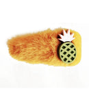 5pcs Candy Color Hair Clip Sweet Hairpin Plush Hairgrip Bars for Children