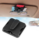 Multi-function Car Sun Visor Sunshade Card Organizer Holder Clip Gift Black