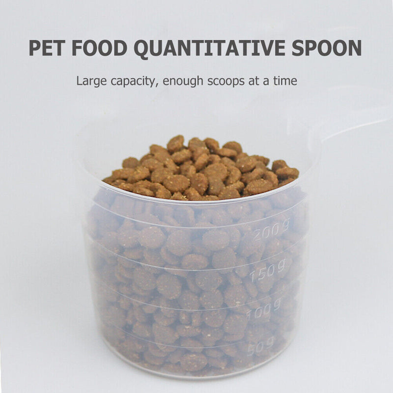 Cat Dog Food Spoon Handheld Feeding Quantitative Pet Measuring Cup Scoop Newly