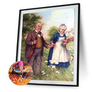 5D Kit Rhinestone Pictures DIY Old Couples Full Square Drill Diamond Painting