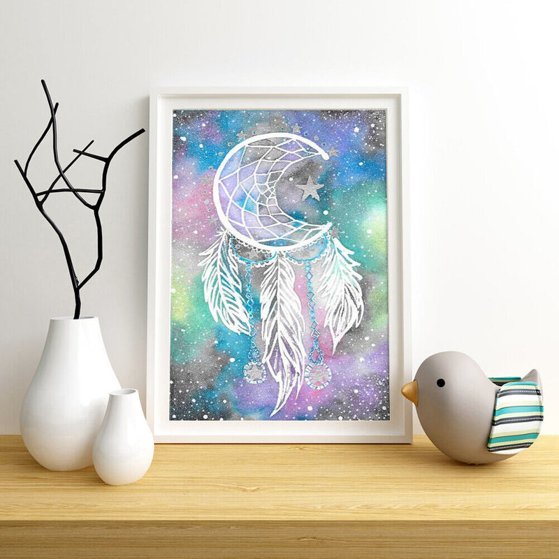 5D DIY Full Drill Diamond Painting Dreamcatcher Cross Stitch Kits Bedroom Decor