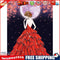 DIY Mosaic Kit Red Dress Girl Diamond Painting Rhinestone 5D Special Shaped