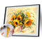 Oil Painting By Numbers Set Sunflower DIY Hand Painted Acrylic Coloring Drawing