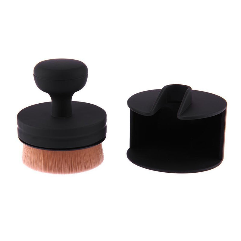 Matt Makeup Brush O-Shape Signet-Shape Portable Makeup Beauty Tool Brush