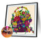Part Specical Shaped Drill Diamond Painting Flower Basket Mosaic Kit (B044)