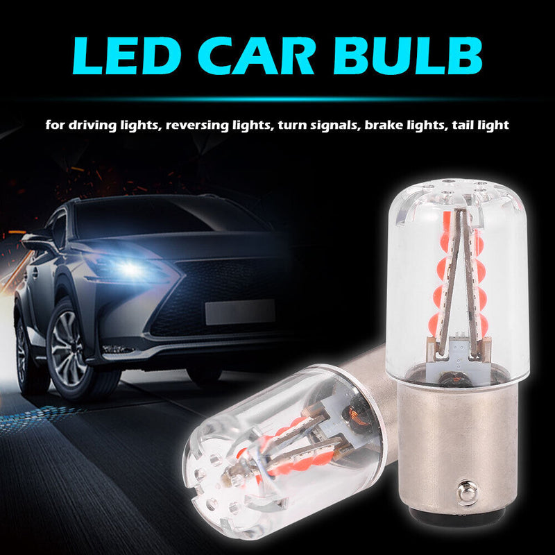 LED Car Bulb 1157 BAY15D 3030 Turn Signal Brake Reverse Light Bulb (Red)