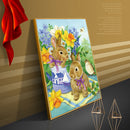 Spring Rabbit 5D DIY Full Round Diamond Painting Mosaic Canvas Cute Picture Gift