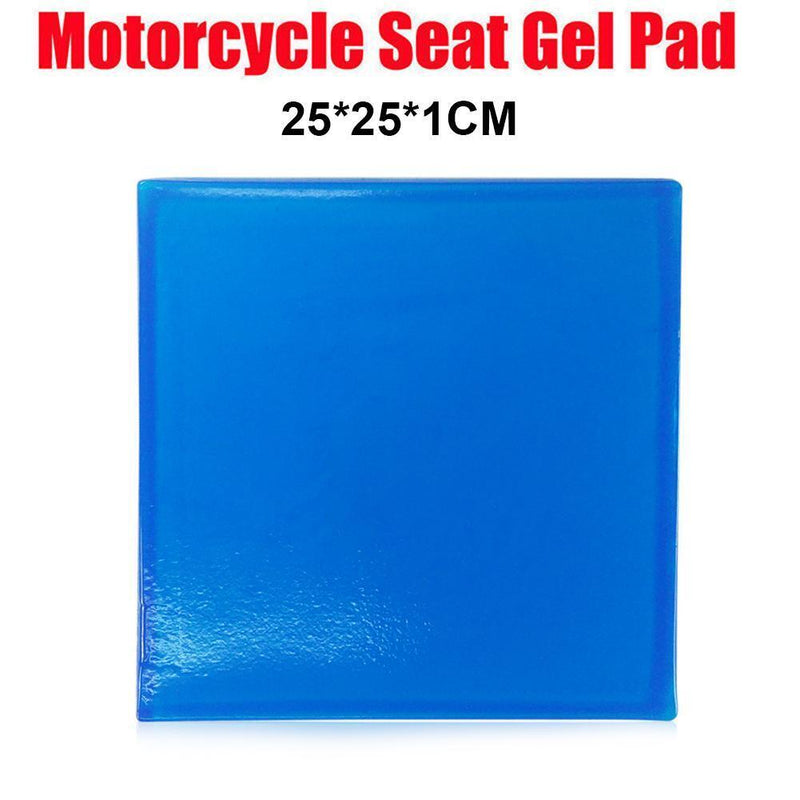 Motorcycle Seat Gel Pad Shock Absorption Mat Soft Cushion Blue (25x25x1cm) Newly