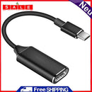 USB Type C to HDMI Cable Adapter 4K 30HZ USB3.1 to HDMI Male to Female Converter