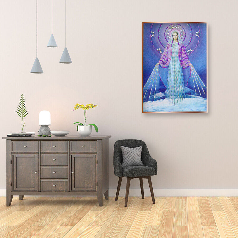5D Part Drill Special Shaped Diamond Painting Virgin Mary DIY Art Drawing Kit