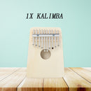 10-Key Thumb Piano DIY Kit Basswood Kalimba Set Musical Instrument for Beginner