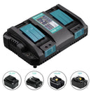 Charging Dock Cable Adaptor Battery Charger For Makita 14.4V 18V BL1830 BL1430